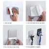 Stainless Steel Razor Holder Storage Hook Multifunction Bathroom Wall Men Shaving Shaver Shelf Punch Free Razor Rack Accessories