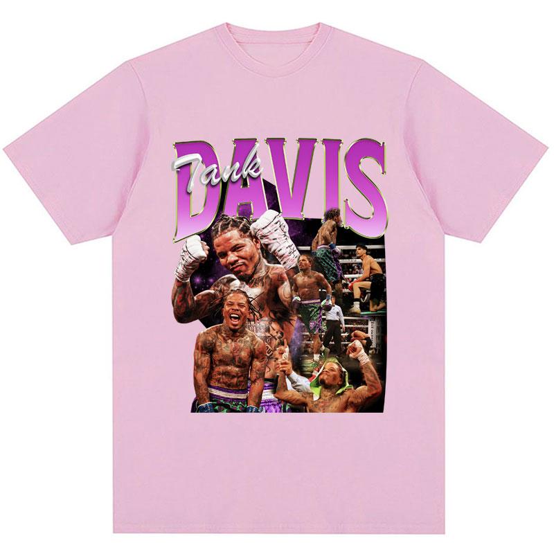 Tank Gervonta Davis Retro Tshirt Harajuku Fashion Sport Boxing Short Sleeve Cozy Cotton Oversized T-Shirts Streetwear Fans Gifts