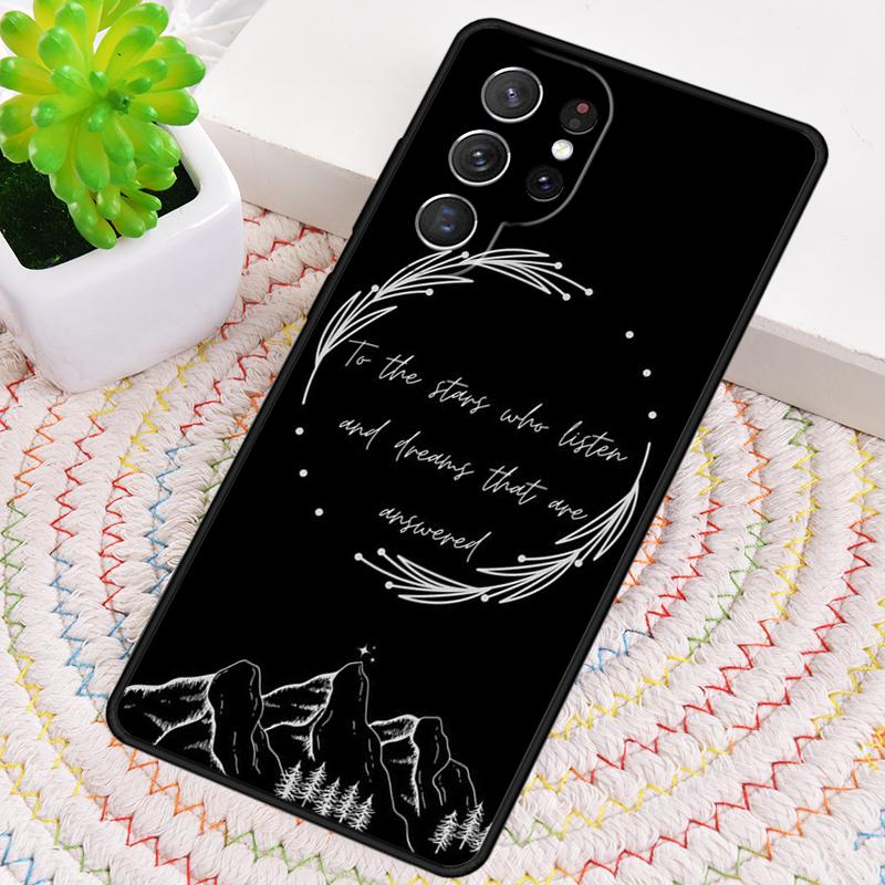 A Court of Mist and Fury Sarah J Maas Phone Case for Samsung Galaxy note 10 pro S26 Ultra S23 S24 FE S25 S21 S22 PLUS Cove
