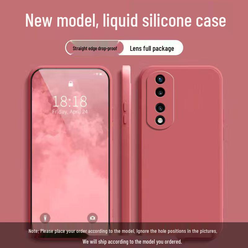 Honor 70 Pro+ Solid Color Liquid Full Coverage Anti-drop Soft Phone Case