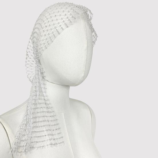 Strass Pirathatt Elastisk Snood Skjerf Lue Maskeradeball Cosplay-arrangementer Nett Hullet Ut Hodeskjerf