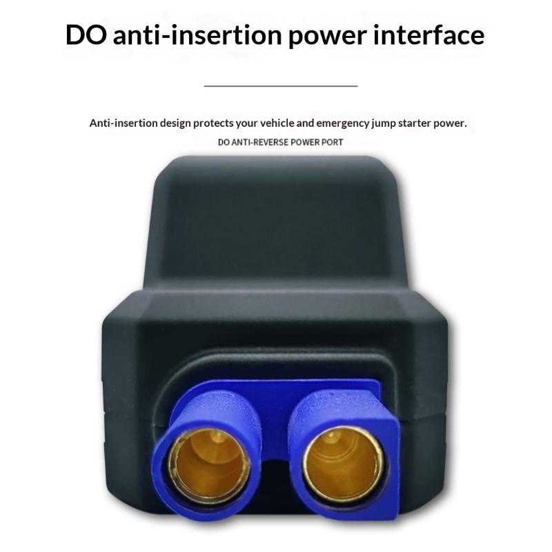 1 Stück 650A 12V Überbrückungskabelklemme mit Verpolungsschutz für Notfälle mit EC5-Stecker Intelligente Klemme Booster