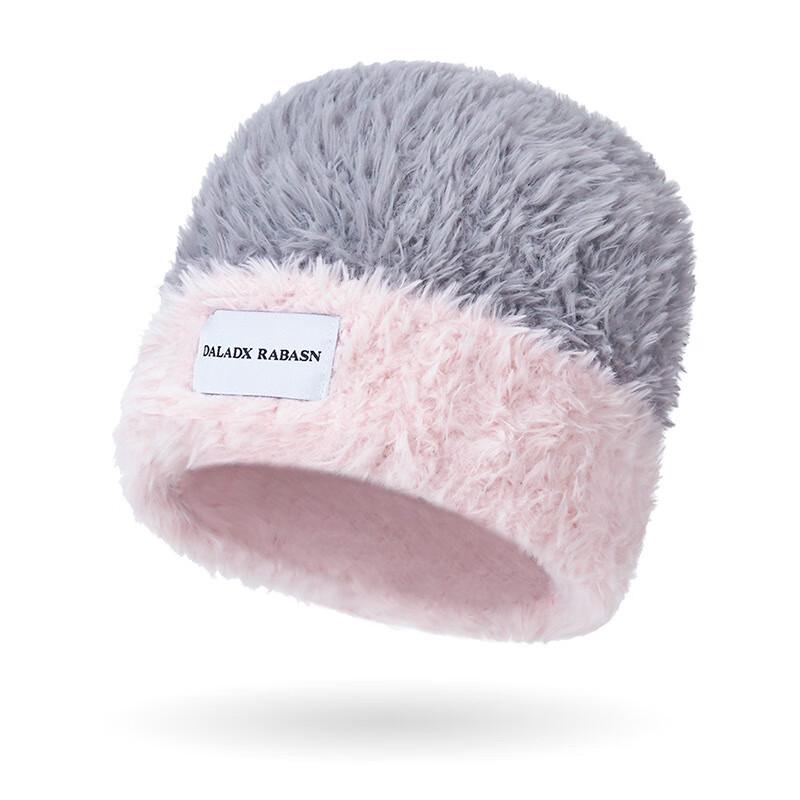 ZHENYUEQI Cute Button Winter Knitted Beanie One Size