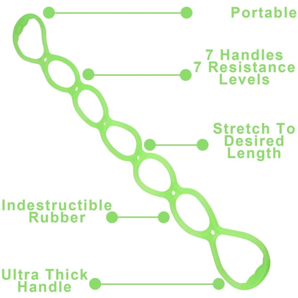 Physical Therapy Leg Hand Stretch Band Elastic Yoga Stretching Band Stretch Resistance Band  Home