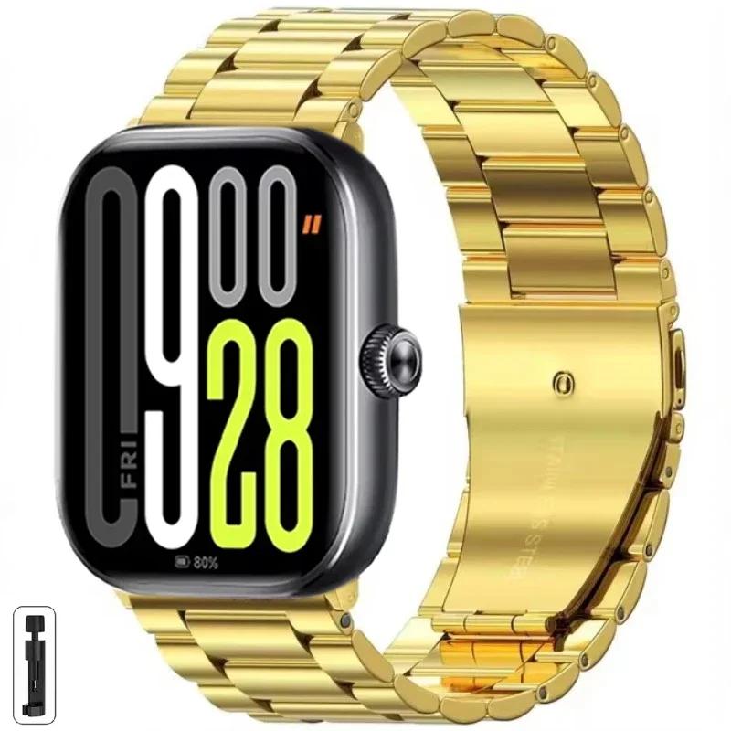 

Металевий Ремінець для Redmi Watch 5/Mi Band 8 Pro Регульований Браслет з Нержавіючої Сталі для Xiaomi Mi Band 9 Pro/Redmi Watch 4 Браслет For Miband 8 Pro золотий