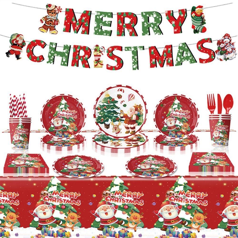 Serves 20 Guests Paper Dinner Dessert Plates Holiday Party Supplies
