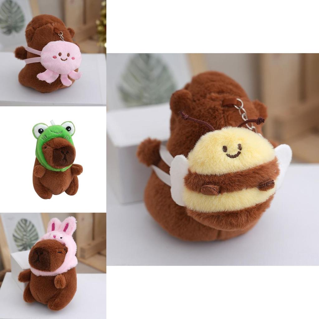 Charming Capybara Plush Keychain Soft Toy In Various Designs Ideal For Collectors And Gift Givers