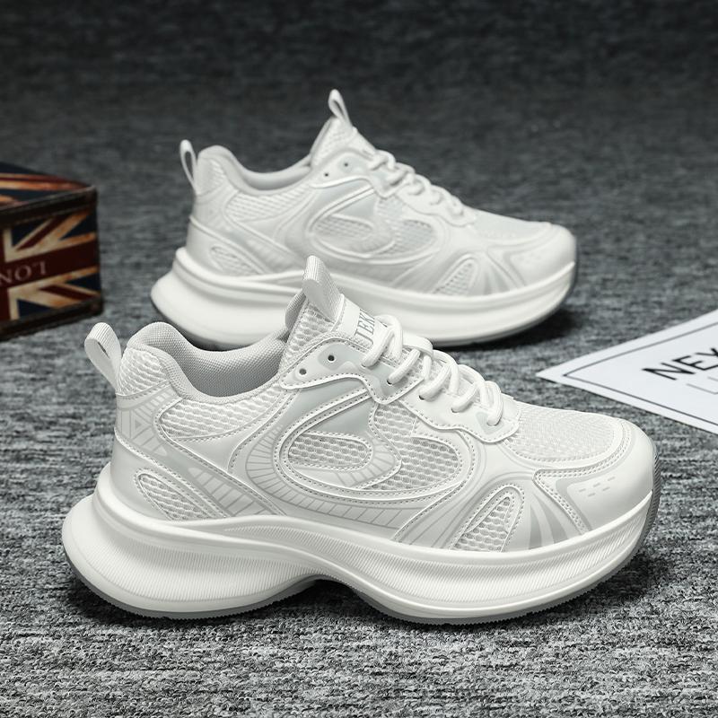 Yeni Moda Erkek Dört Mevsim Rahat Kalın Taban Ayakkabılar Öğrenciler Erkek Çocuklar Trend Yumuşak Taban Nefes Alabilen Günlük Koşu Spor Ayakkabıları