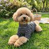 Soft Dog Thermal Shirt High Collar Striped Sweatshirt Pet Warm Sweater  Cold Weather