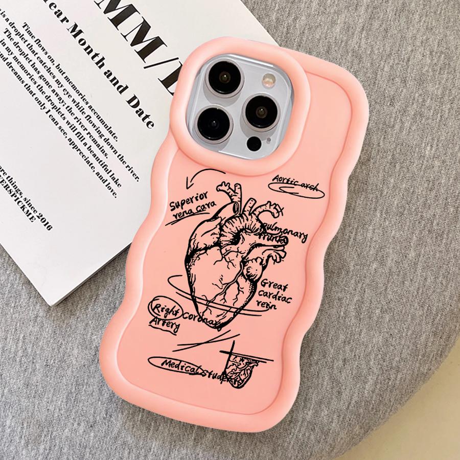 

Minimally Designed Organs Soft Phone Cover Case for iPhone 15 Plus 14 13 8 XR 12 16 Pro Max 17 Air 11 iPhone 11 Pro Max