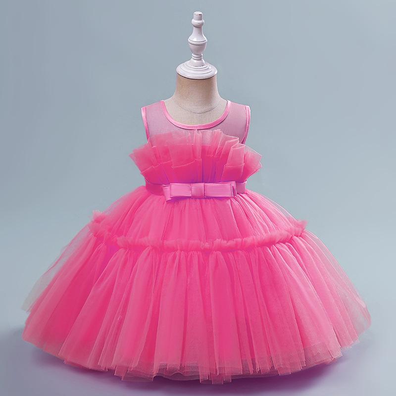 Best-Selling Girl's First Birthday Mesh Princess Party Dress