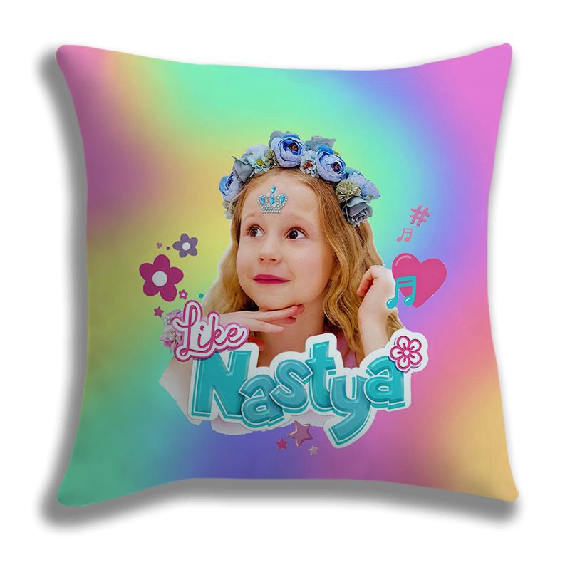 Like Nastya Printed Pillow Case Cushion Cover Decorative Soft Comfortable Pillowcase Home Sofa Chair Seat Decor Pillow Case Gift