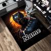 Personalized Name Superhero Power Living Room Non-Slip Area Rug Soft Carpet for Bedroom Playroom Sofa Office Home Decor Doormat