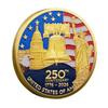 250th Anniversary Metal Relief Color Printing Commemorative Coin Of The United States
