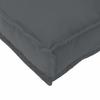 Cushion 2 Pcs Anthracite 40 X 40 X 8 Cm Oxford Fabric