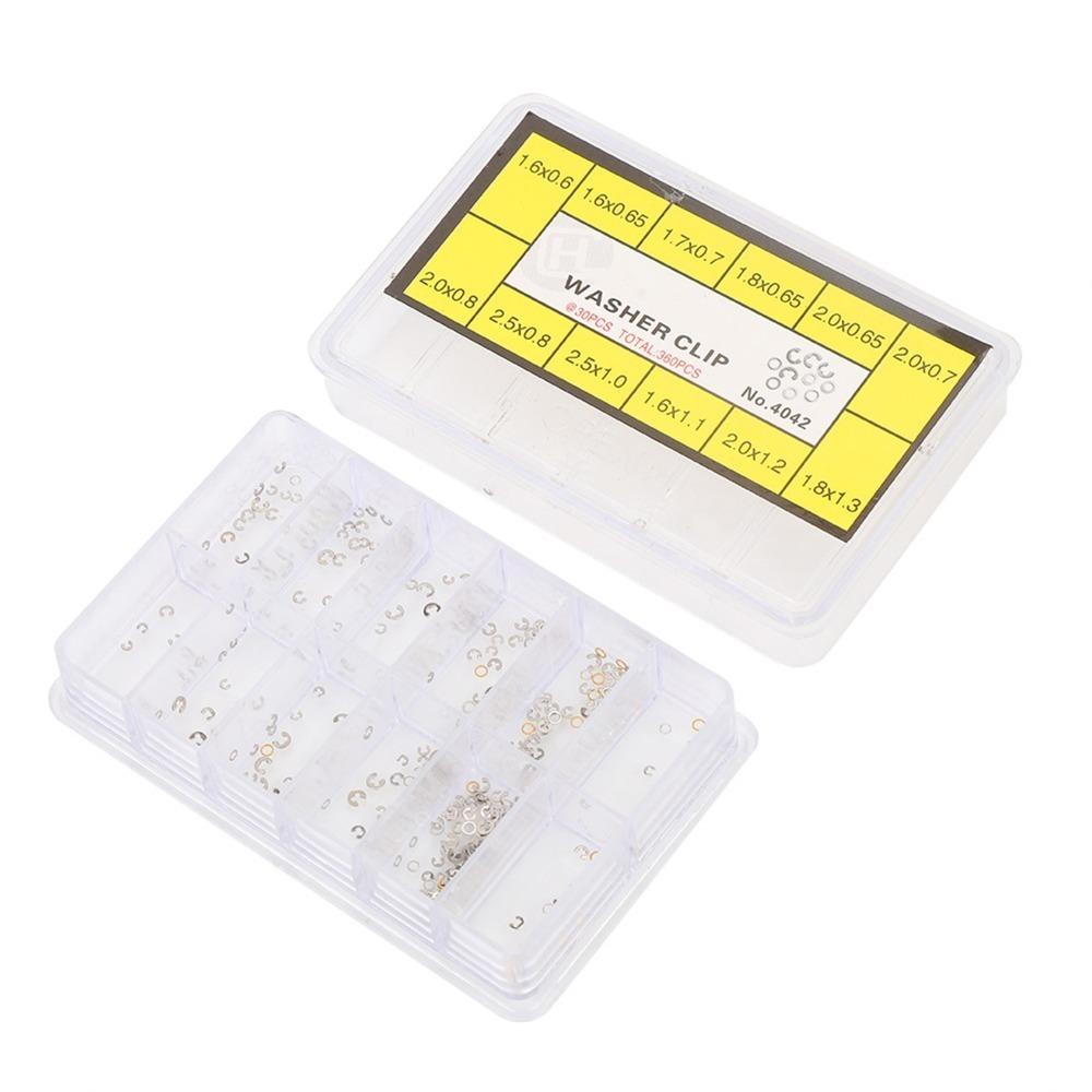12 Styles Watch Spring Metal Calendar Washer Complete Watch Parts  Watchmaking 360Pcs