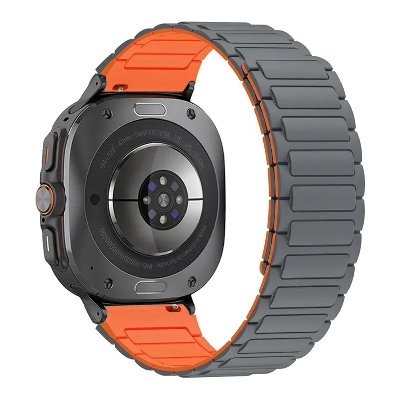 No Gap Silicone Band for Samsung Galaxy Watch 8 40mm 44mm Magnetic Strap for Galaxy Watch 8 Classic 46mm Sports Bracelet Correa