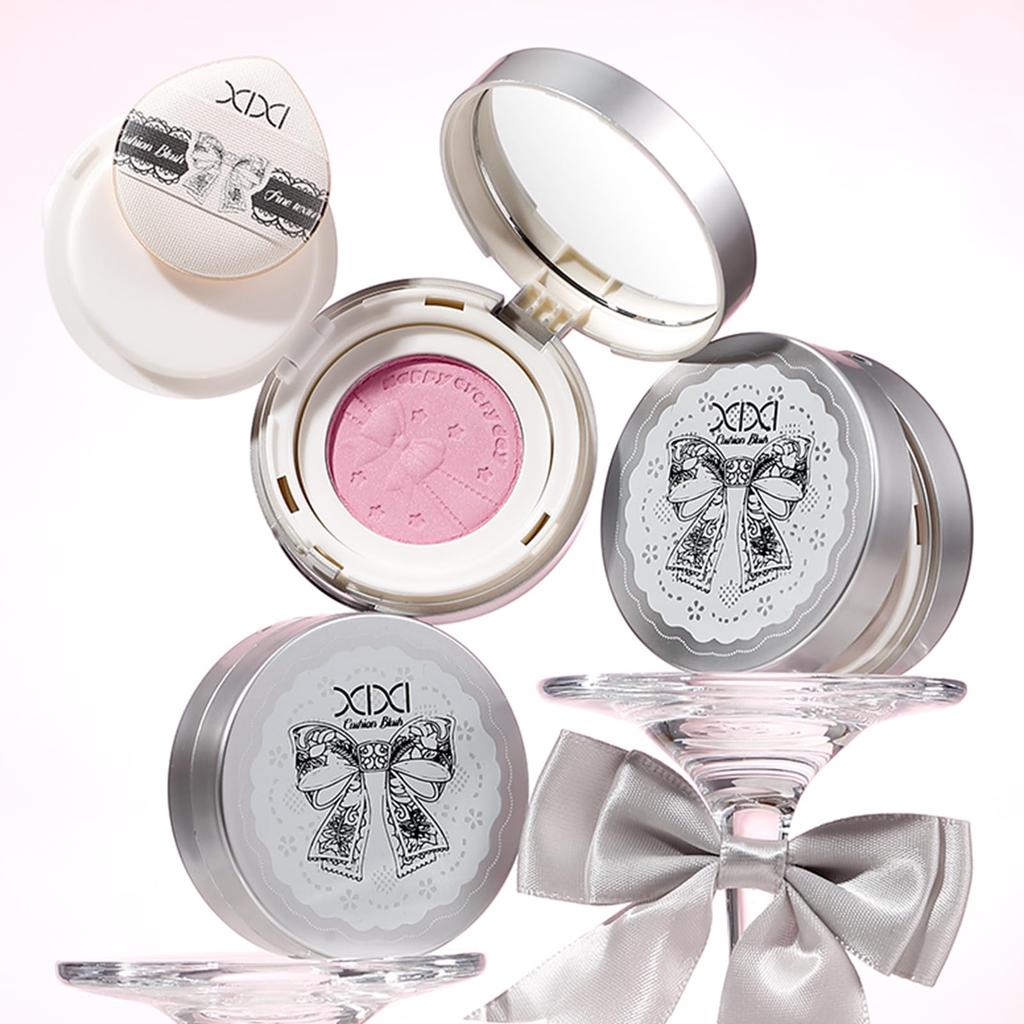 HESBUTY Cheek Powder for a natural A radiant blush on A brulee pink color that blends seamlessly with your Softly colors Suitable for all skin types