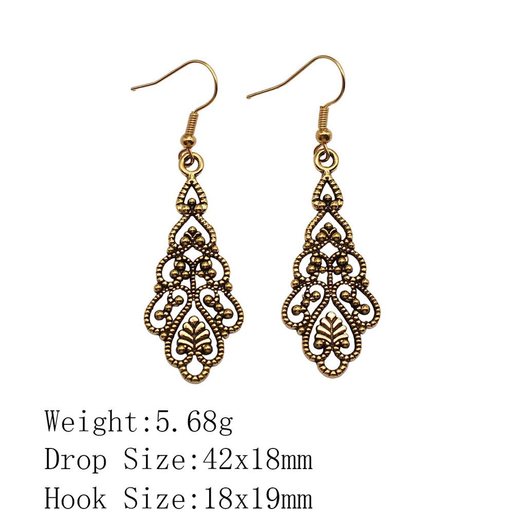 New Year's Day Earrings Women Geometric Water Drop Circle Drop & Dangle Earring Home Garden Party Earrings