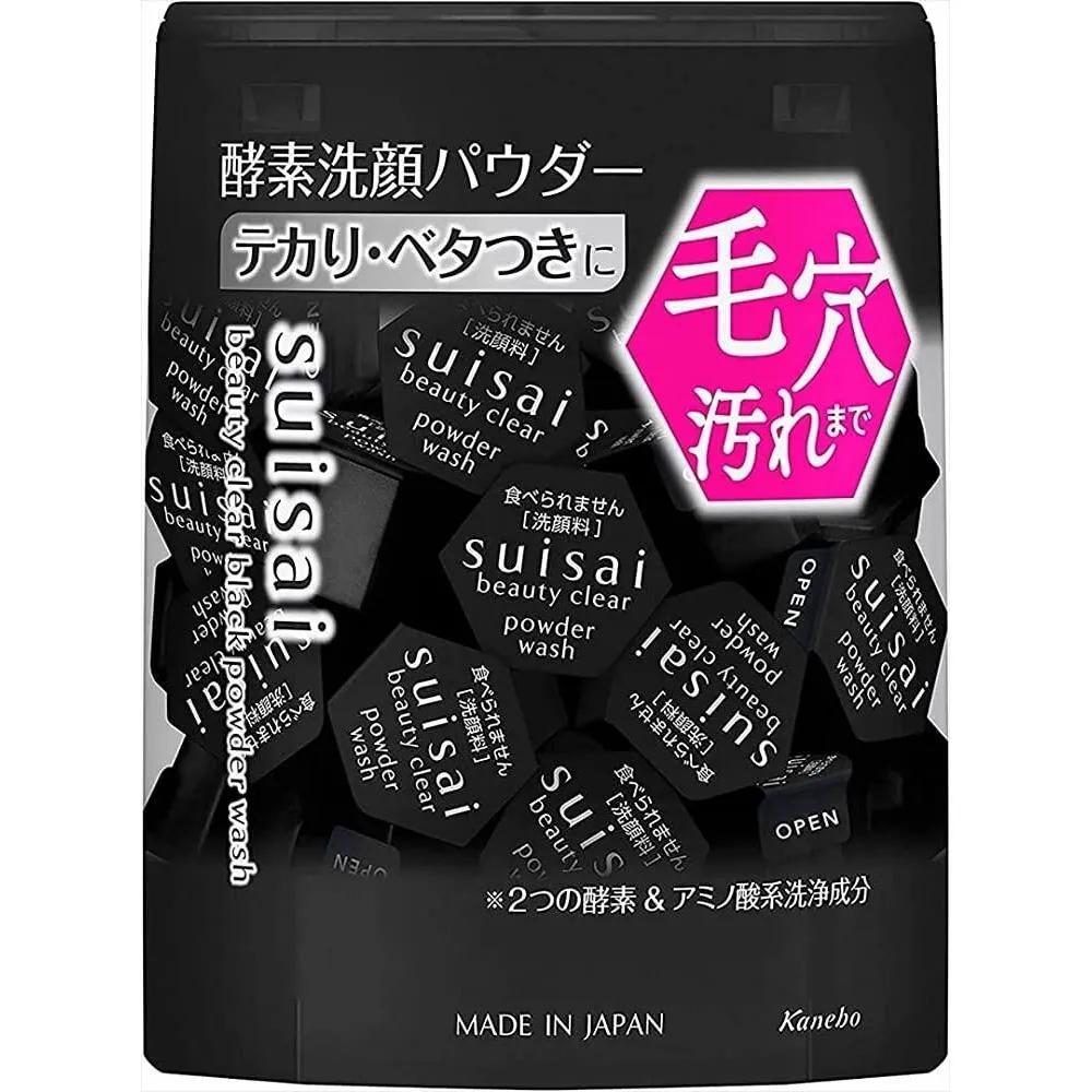 Suisai Kanebo Beauty Clear Black Face Wash Powder 0.4g - 32 pcs