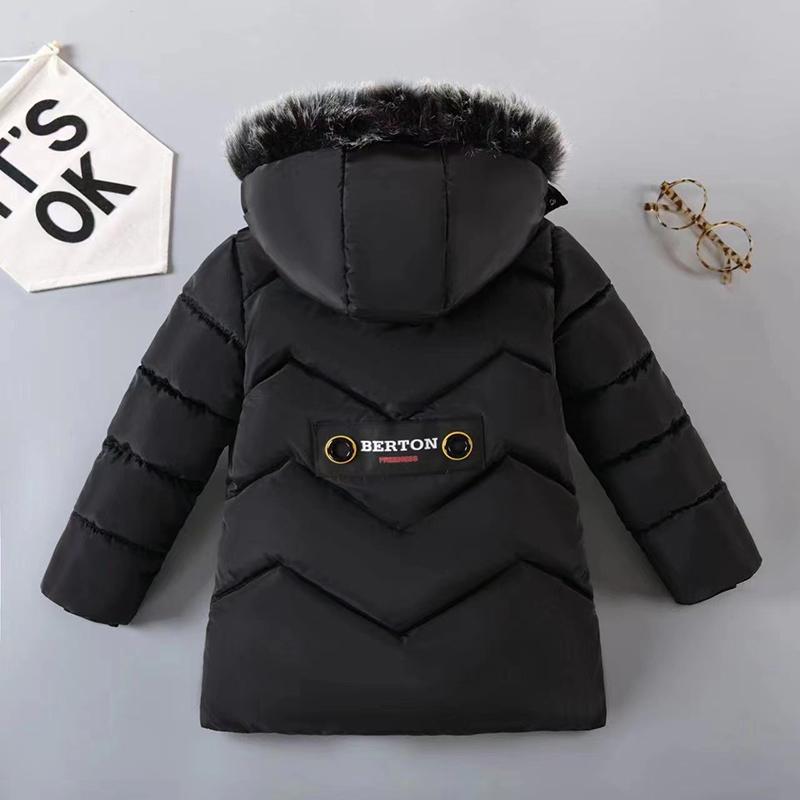 Winter Boys Padded Jacket Children's Thick Down Padded  Velvet Jacket Small Children