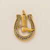 European & American Stainless Steel Boot Pendant - DIY Accessory with 18K Gold Color Retention