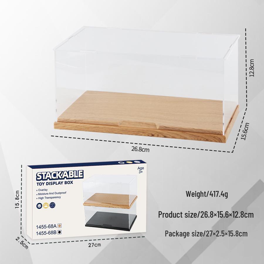 Stackable Minifigure Display Box for Lego - Transparent, Dustproof, Three-Layer Storage, No Assembly Required.