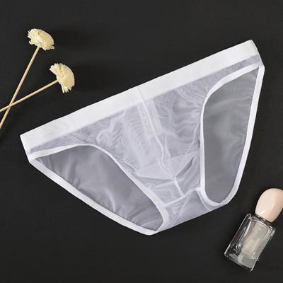 Erkek İç Giyim Büyüleyici Alçak Düz Renk Erkek Külot Seksi Şeffaf Net Iplik Külot Erkek İç Giyim Günlük Giyim