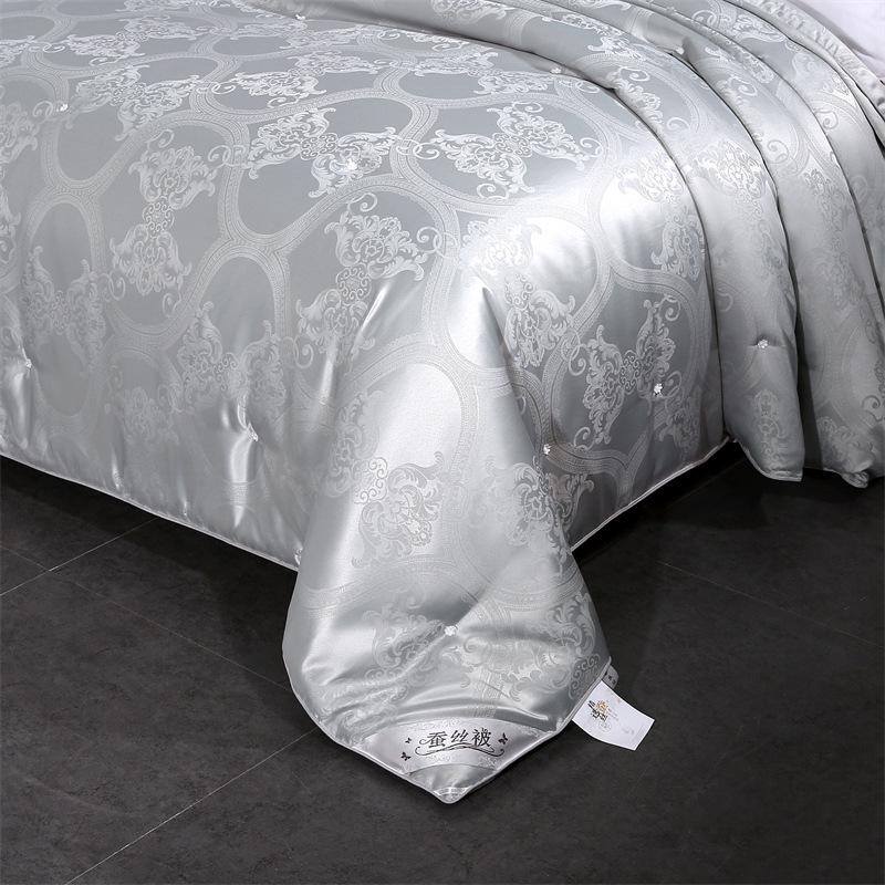 European Handmade Custom Mulberry Silk Quilt: One-Piece, Two-in-One Design for All Seasons