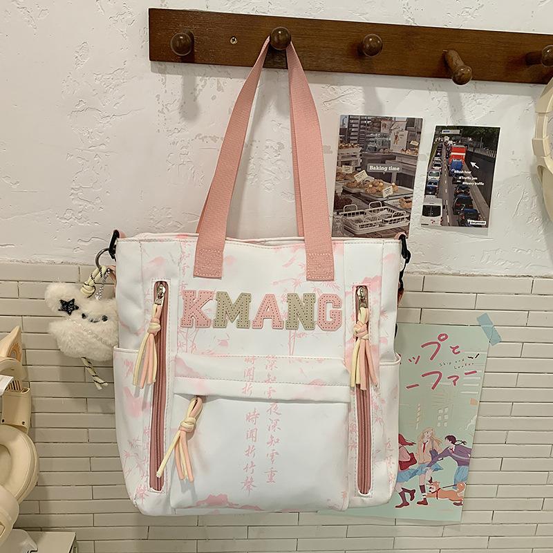Schoolbag ink painting national style schoolbag female junior high school students high value large capacity high school students backpack male