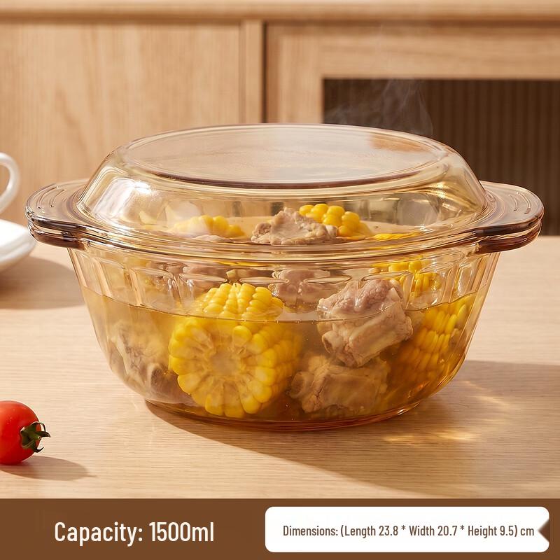 Cilock Heat-Resistant Glass Kitchen Bowls with Lids