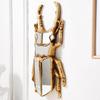 Golden Mirror Beetle Wall Decoration Resin Craftsmanship Centipede Insect Pendant Wall Decoration for Background Panel