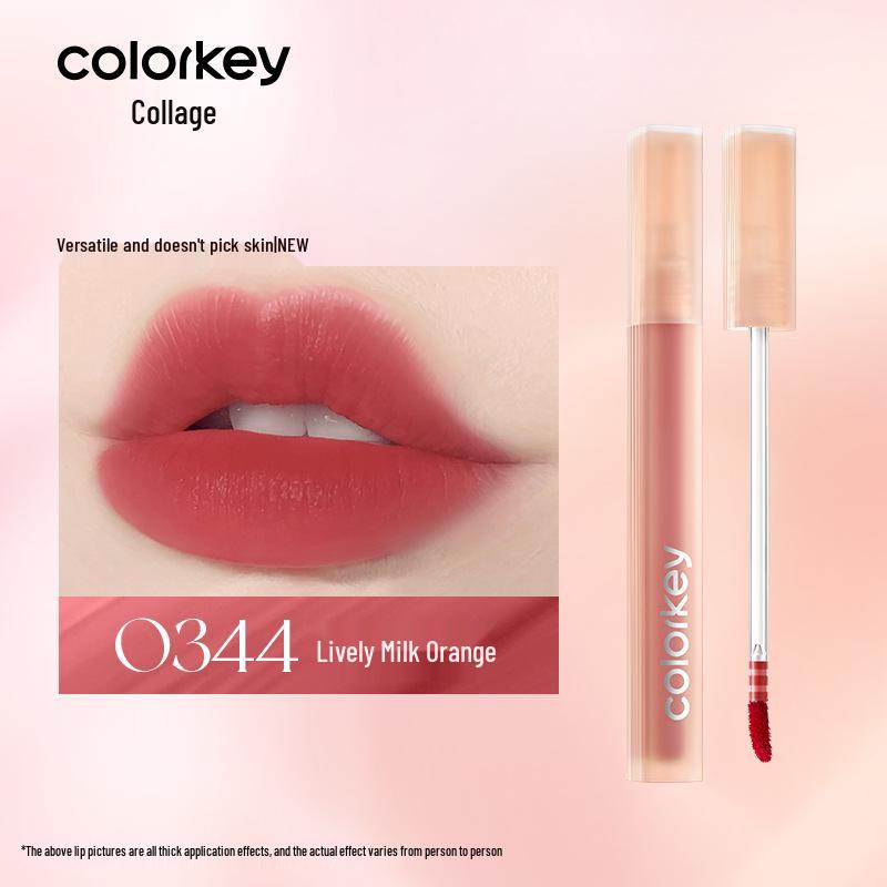 Colorkey Water Mist Lip Glaze: Qixi Capybara Non-Transfer Lipstick for Women