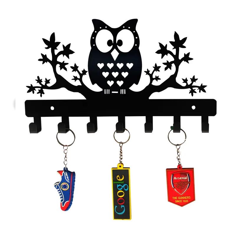 HOME Metall Wandhaken mit Buchstaben - Kreativer Eisenkunst Schlüssel- und Handtuchhalter