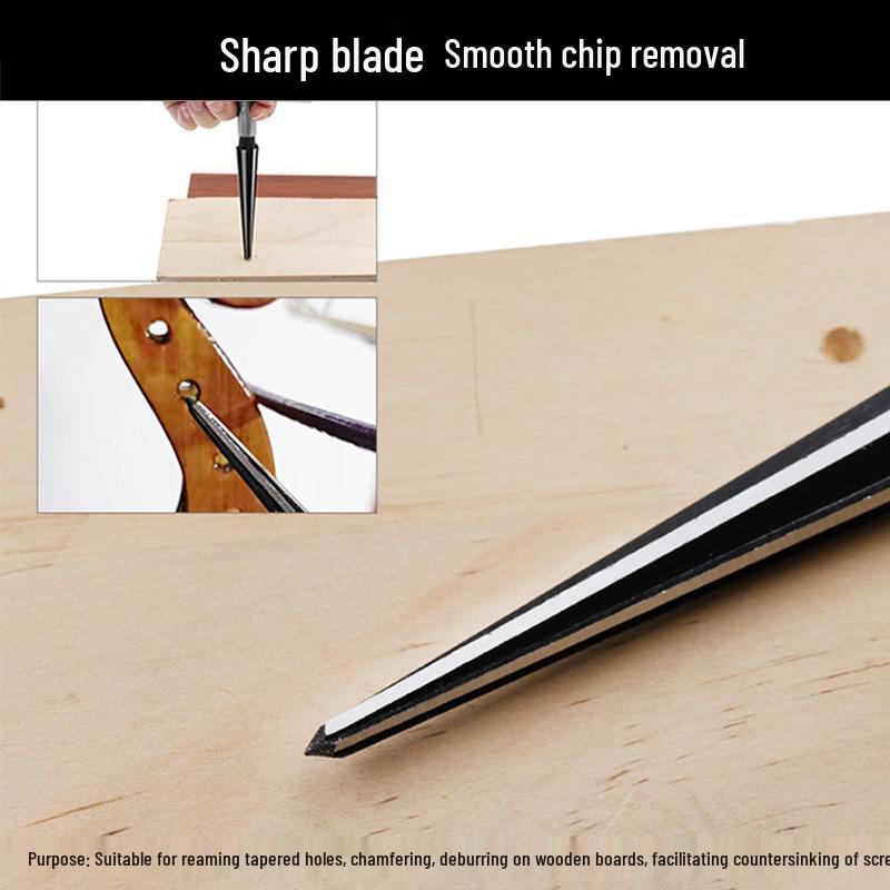 Alezor conic pentru prelucrarea lemnului, 1/8-1/2" (3-13mm), Teșirea scândurilor de lemn, Capacitate 5-16mm