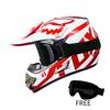 Professional Off-Road Helmet Dot Certified - Motorcycle Motocross Helmet with Goggles, Removable Liner & Lightweight Quick-Relea