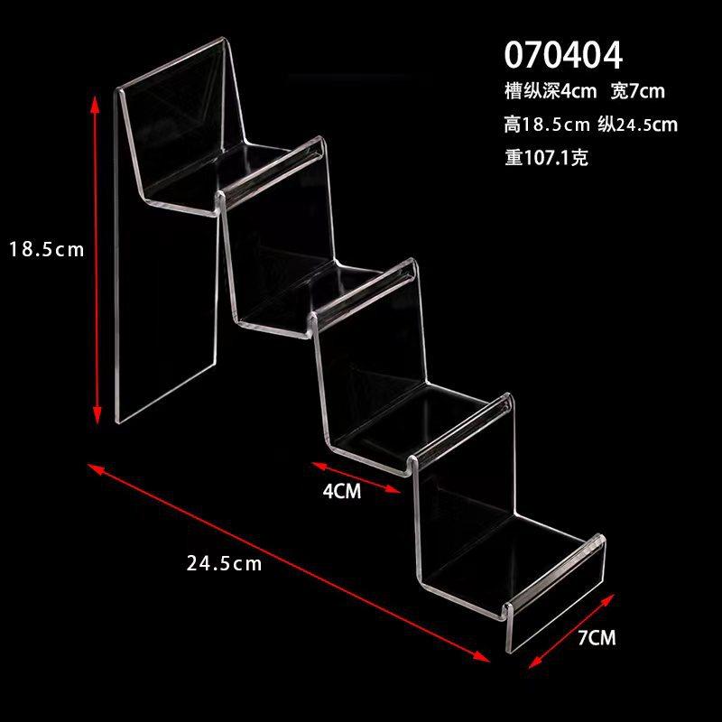 Neuer transparenter Kunststoff Arylic Sonnenbrillenhalter Brieftaschen Aufbewahrungsständer Handy Regalständer Badezimmer Organizer Mehrstufig   JU31710