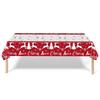Disposable Christmas Tablecloth Plastic Table Cover Disposable Tablecloths  Home Decoration
