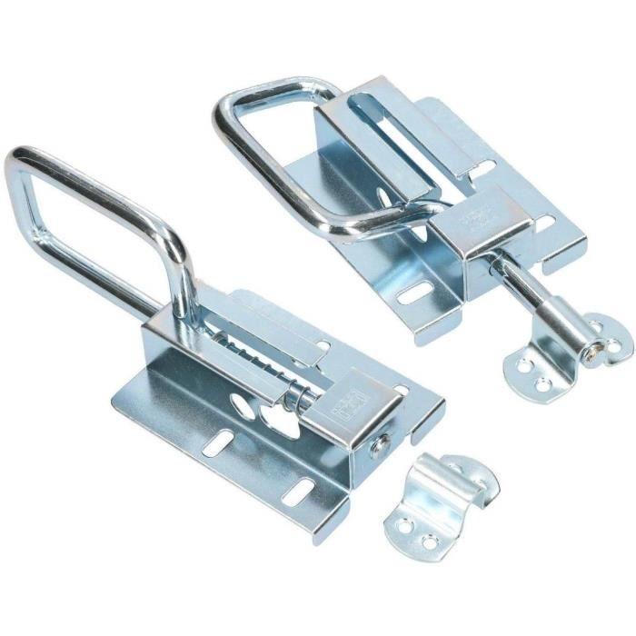 Porte coulissante KOTARBAU Porte coulissante serrure de porte coulissante, acier galvanisé, 120 - 12 mm, argent