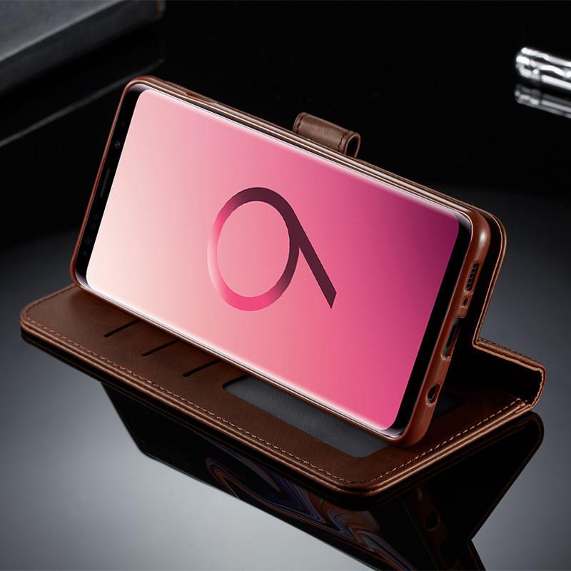 Husă S9+ pentru Samsung S9 Plus Husă din piele Husă vintage pentru telefon pe Samsung Galaxy S9 Plus Husă Flip Husă portofel magnetică S 9 Plus