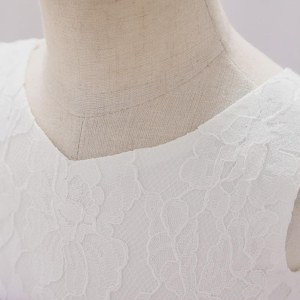 Rochie de botez din dantela cu fundita printesa bebelusi pentru fete, cu varste intre 1-3 ani