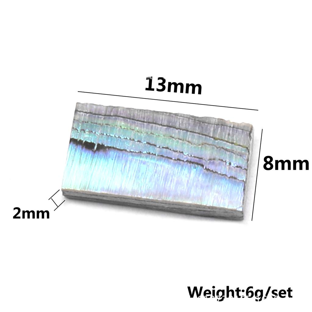 10PCS Guitar Abalone Shell PAUA Dot Diamond 13x8mm Inlay Maker For Guitar Bass Ukulele Fingerboard Neck Luthier DIY