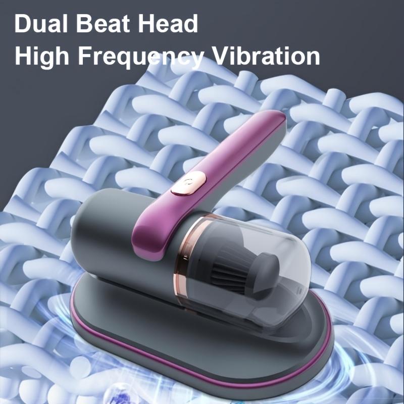 Wireless Bed Vacuum Cleaner with Powerful Suction Low Noise UV Light & Washable HEPA Filter