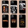 P-Pantera Muziekband Voor iPhone 11 12 13 14 15 16 17 Pro Max Plus Air Transparante Heldere Schokbestendige Hoes