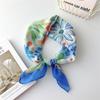 Headscarf Sunscreen Korean Style Scarves Square Scarf Printed Scarf Flower Silk Scarf Hair Band