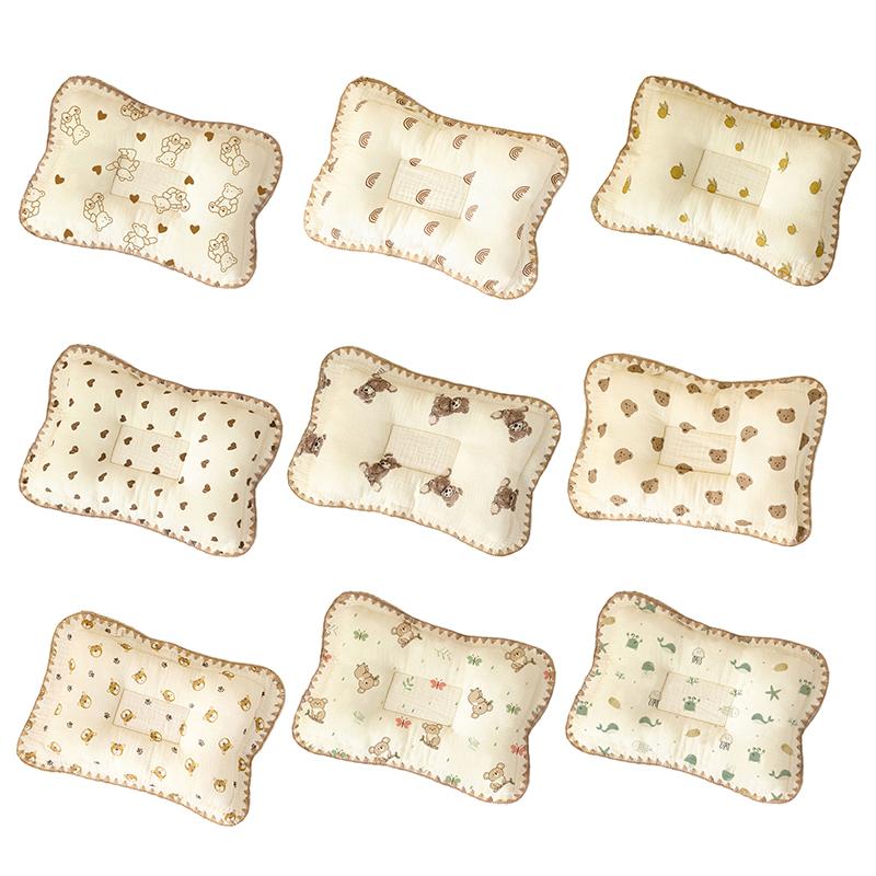 1 Piece Cotton Baby Bedding Pillow Soft And Breathable Newborn Pillow Provide Comfortable Rest For Boys Girls