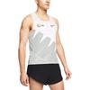 Men's Nike Chest logo Printing Breathable Running Sports White Vest CW1253-100