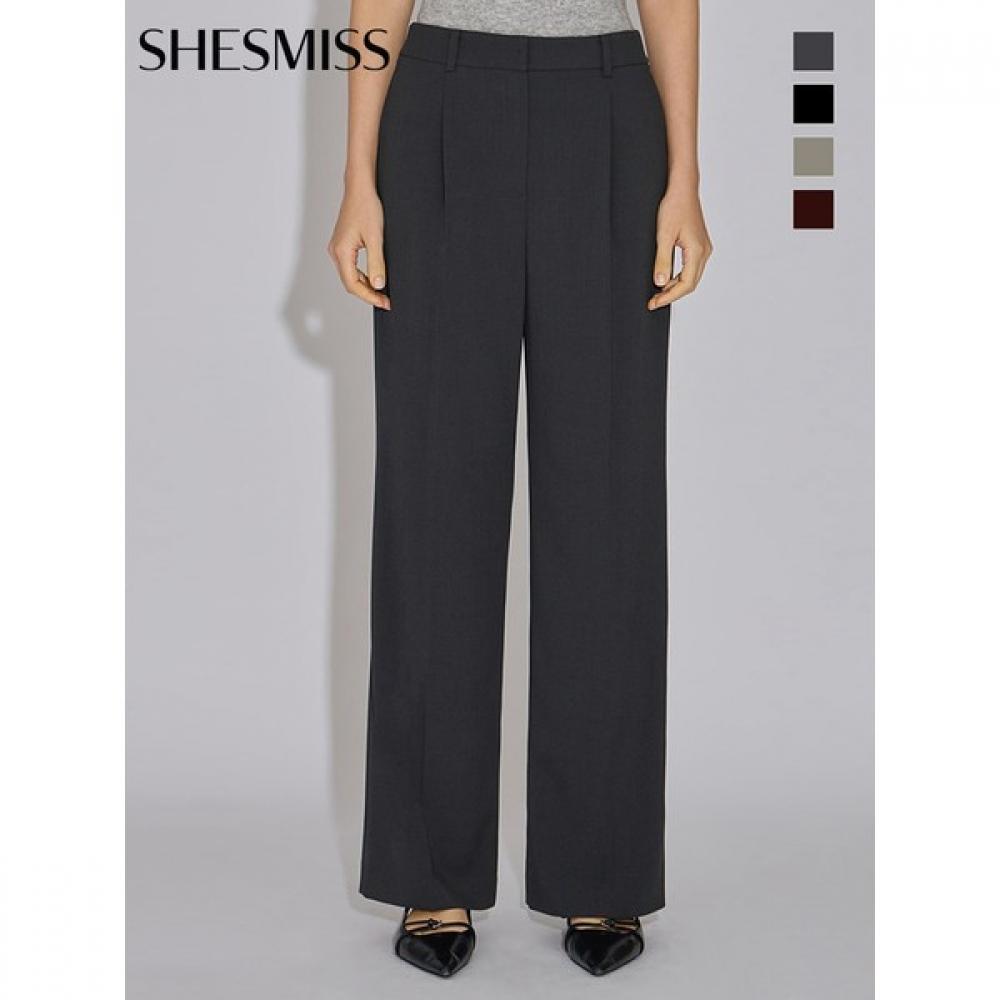 

She S miSS One Tuck Straight Set Up pantS SwSSlo31010 blacks/55