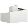 Garden Planter White 60 X 60 X 50 Cm Cold Rolled Steel