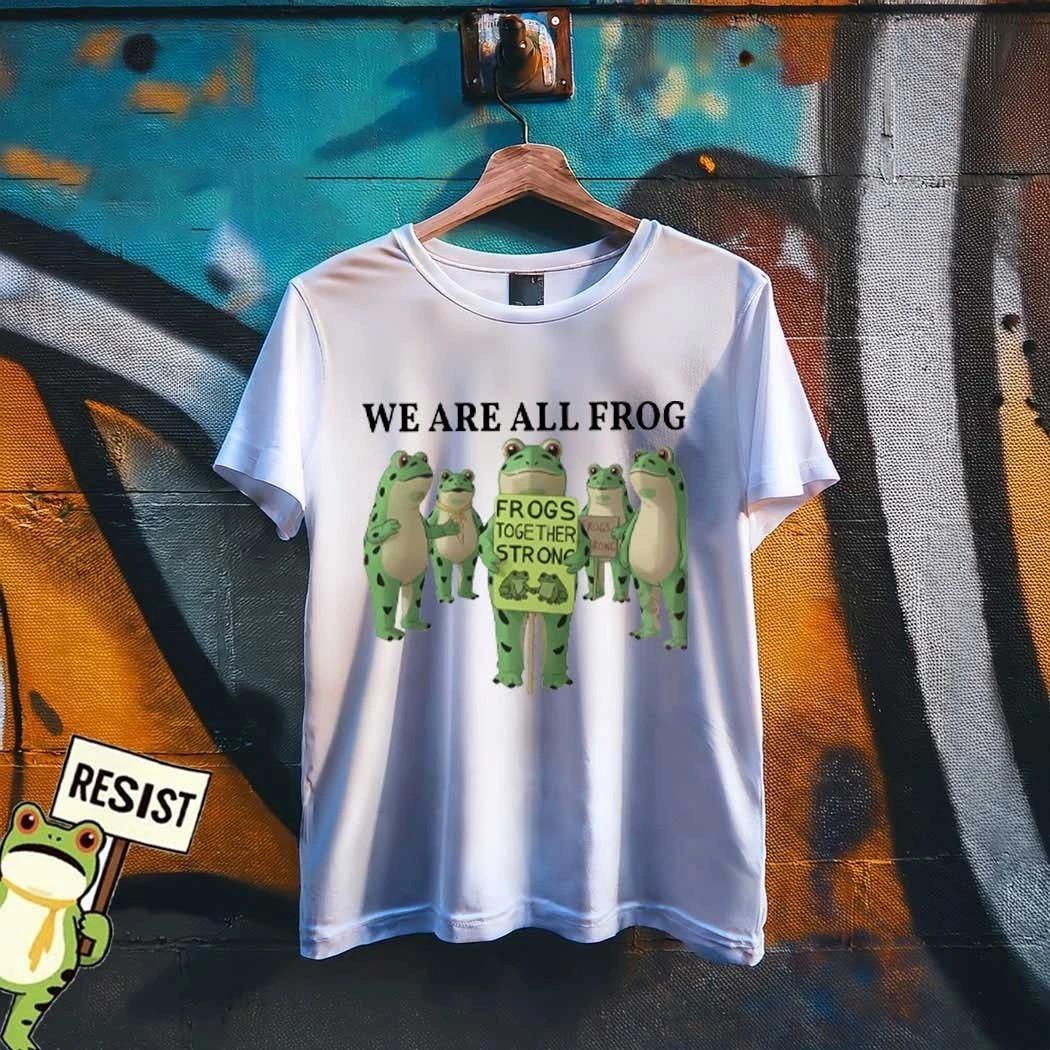 We Are All Frog Portland Frog Protest T-Shirt L